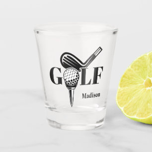 Verre A Shot Nom personnalisé Golf
