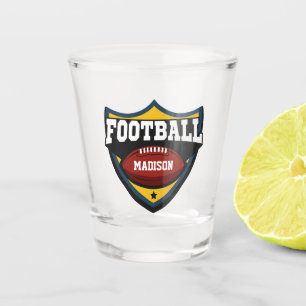 Verre A Shot Nom personnalisé Logo de football