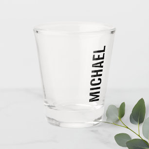 Verre A Shot Nom personnalisé minimaliste moderne