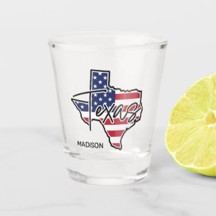 Verre A Shot Nom personnalisé Texas