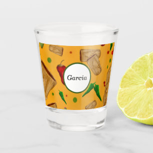 Verre A Shot Nouveau-Mexique Chile rouge et verte Tamales Zia N
