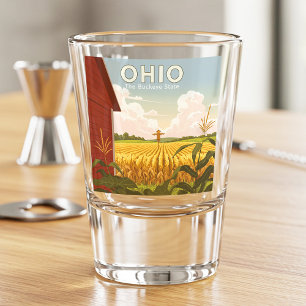Verre A Shot Ohio vintage