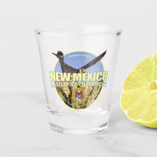 Verre A Shot Oiseaux et fleurs du Nouveau-Mexique
