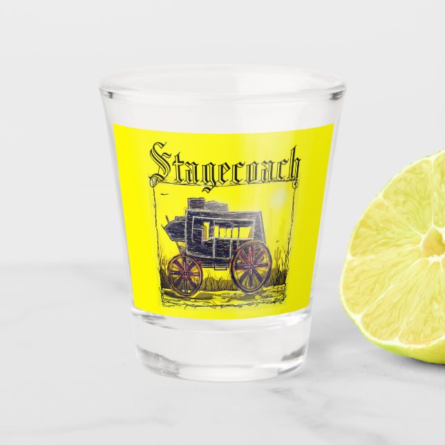 Verre A Shot Old West Stagecoach (Devant)