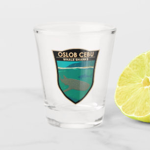 Verre A Shot Oslob Cebu Philippines Baleine Shark Travel Vintag