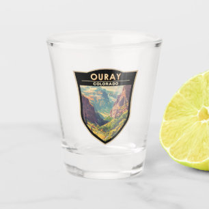 Verre A Shot Ouray Colorado Travel Art Vintage