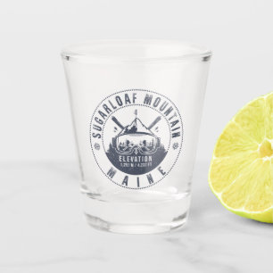 Verre A Shot Pain de sucre Maine Mountain Ski Vintage Souvenir
