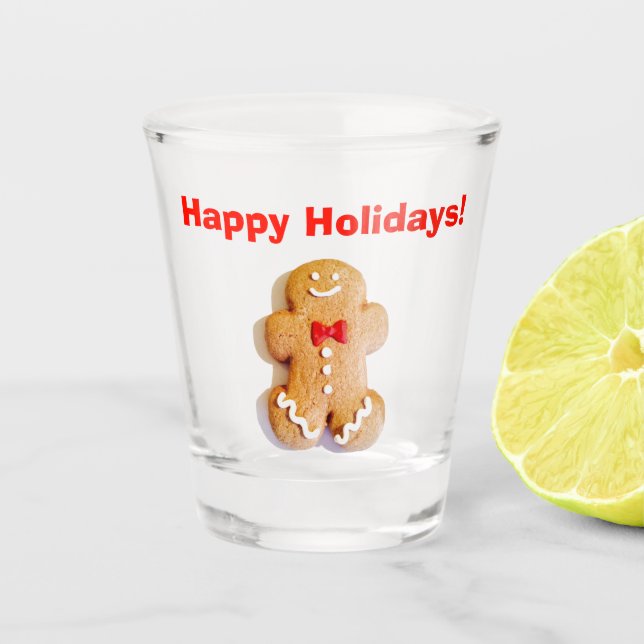 Verre A Shot Pain d'épices Vacances Noël 4Jojo (Devant)