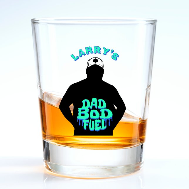 Verre A Shot Papa Bod Carburant drôle (Dad Bod Fuel Funny Glass
)