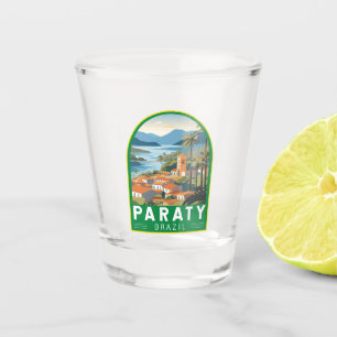 Verre A Shot Paraty Brésil Travel Art Vintage