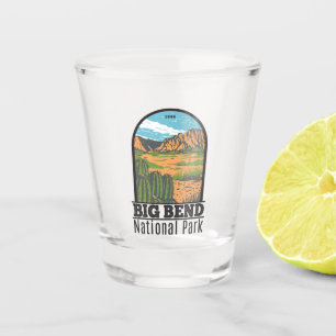 Verre A Shot Parc national Big Bend Chihuahuan Désert Vintage