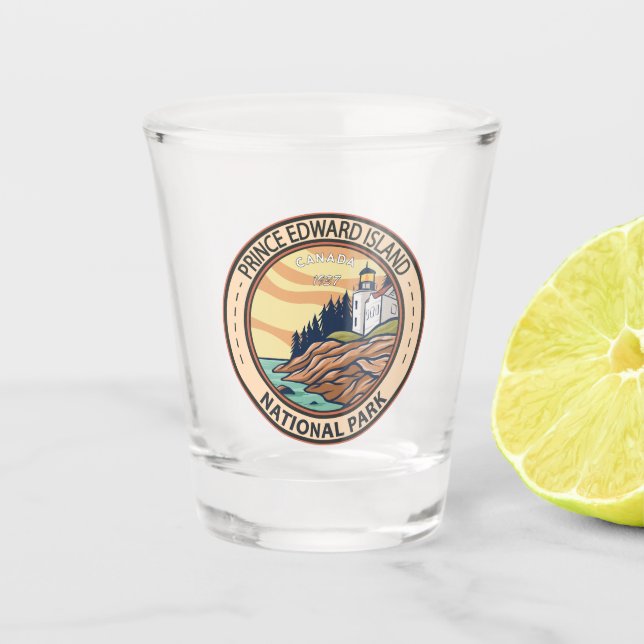 Verre A Shot Parc national de l'Île-du-Prince-Édouard Badge Can (Devant)