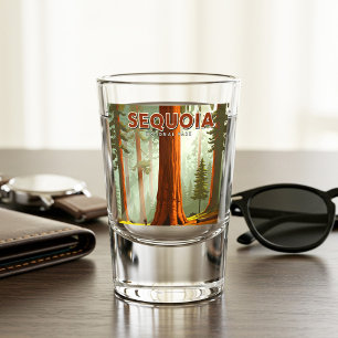 Verre A Shot Parc national de Sequoia vintage