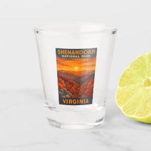 Verre A Shot Parc national de Shenandoah Vintage voyage Virgini