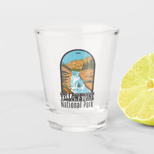 Verre A Shot Parc national de Yellowstone Chutes Vintages