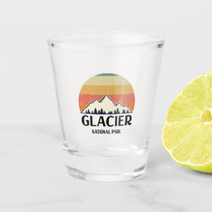 Verre A Shot Parc national du Glacier vintage