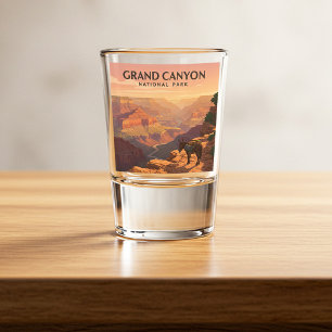Verre A Shot Parc national du Grand Canyon vintage