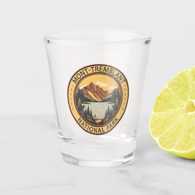 Verre A Shot Parc national du Mont-Tremblant Badge Canada (Devant)