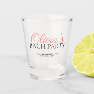 Verre A Shot Parti de Bachelorette de Script Moderne