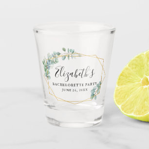 Verre A Shot Partie de Bachelorette de verdure d'eucalyptus