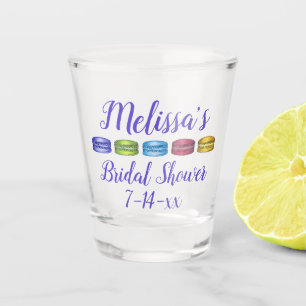 Verre A Shot Pastel French Macaron Fête des mariées de pâtisser