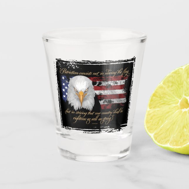 Verre A Shot Patriotisme juste (Devant)