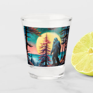 Verre A Shot Paysage coloré de Squatchin