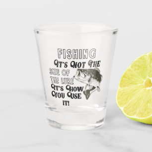 Verre A Shot Pêche pas de la taille de la citation basse drôl