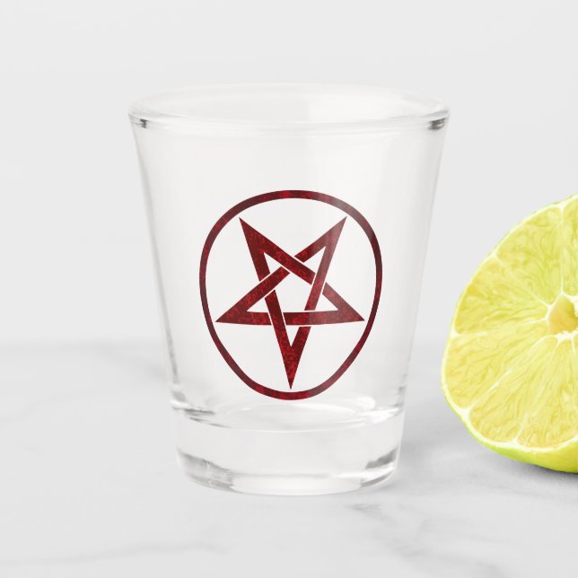 Verre A Shot Pentagram Red Devil (Devant)