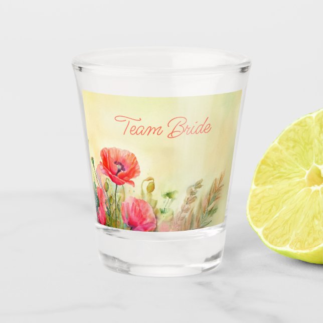 Verre A Shot Pépites d'aquarelle fraîche printemps (Devant)