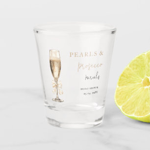 Verre A Shot Perles & Prosecco  Baby shower de mariage