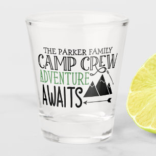 Verre A Shot PERSONALIZED NAME Cabin Camping Adventure