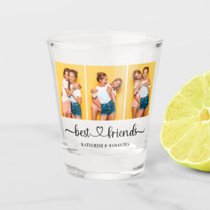Verre A Shot Personnalisé 3 Photo Collage Meilleurs Amis Pour T