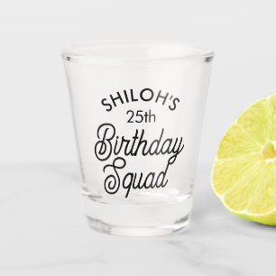 Verre A Shot Personnalisé Nom Anniversaire