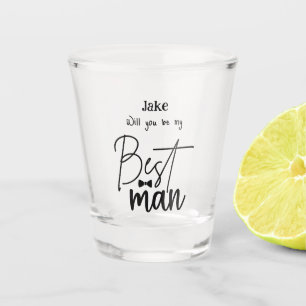 Verre A Shot Personnalisé Serez-Vous Mon Meilleur Homme