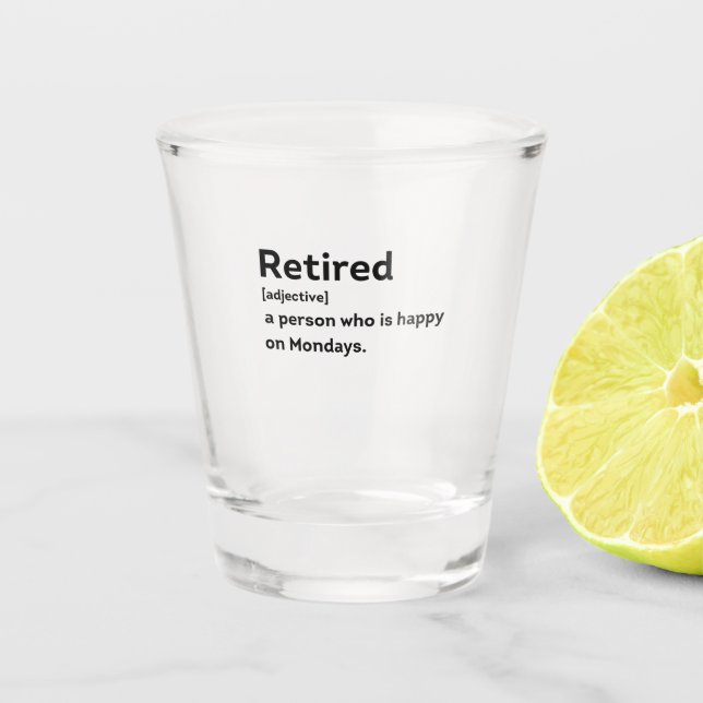 Verre A Shot Personne de définition retraitée qui est heureuse  (Devant)