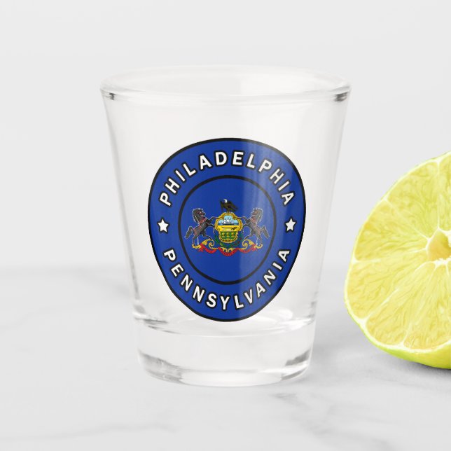 Verre A Shot Philadelphie Pennsylvanie (Devant)