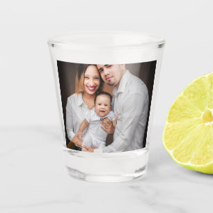 Verre A Shot Photo de famille personnalisée sur mesure
