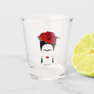 Verre A Shot Photo de Frida Kahlo Portrait de femme mexicaine  