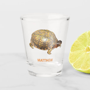 Verre A Shot Photo personnalisée de la tortue de boîte orient