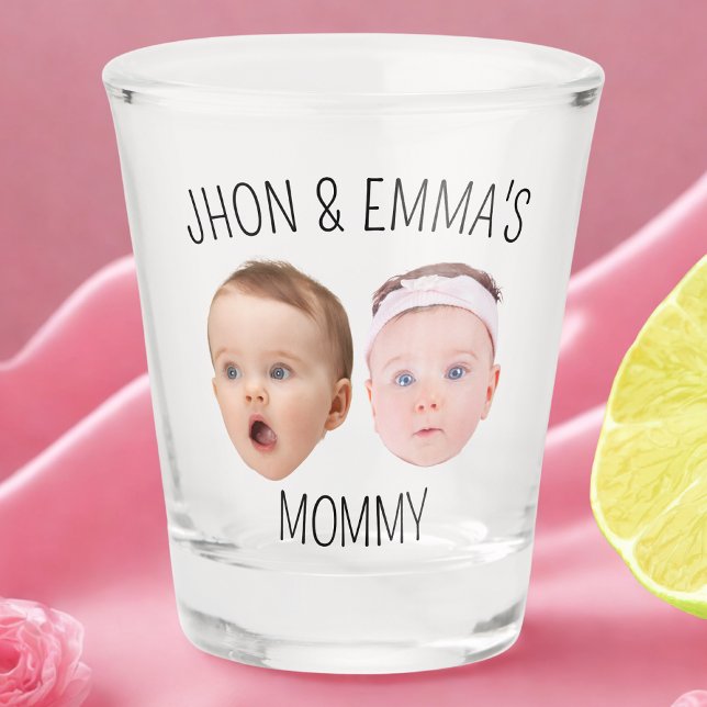 Verre A Shot Photos personnalisées Enfants, cadeau de la fête d (Créateur téléchargé)