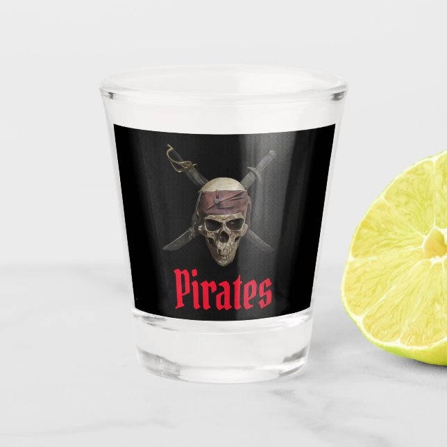 Verre A Shot Pirate skeleton (Devant)