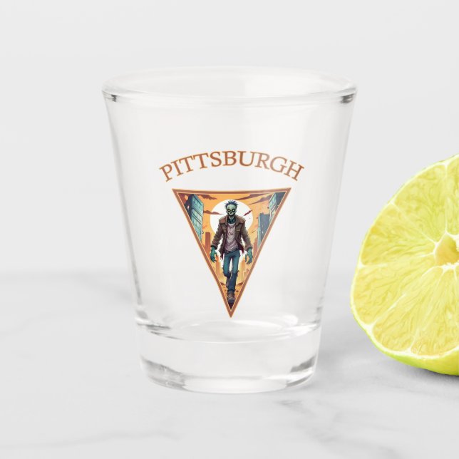 Verre A Shot Pittsburgh Zombie (Devant)