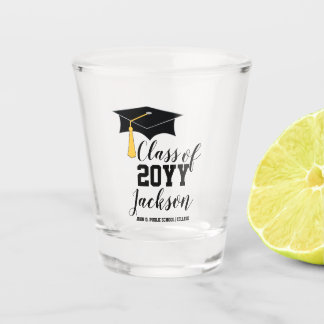 Verre A Shot Plafond de diplôme avec classe Tassel de 2025