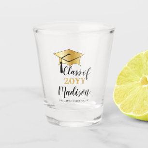 Verre A Shot Plafond de graduation - Tassel Black Gold Class de