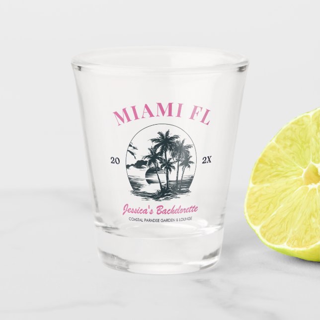 Verre A Shot Plage Bachelorette Filles Week-end Voyage sur mesu (Devant)