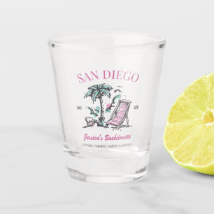 Verre A Shot Plage Bachelortie Partie Vintage Bridesmaid Custom
