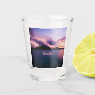 Verre A Shot Plage de Bora Bora Suset Island
