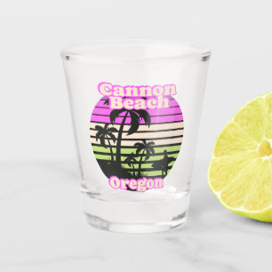 Verre A Shot Plage de Cannon vintage Oregon