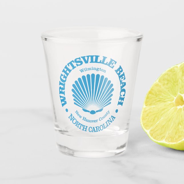 Verre A Shot Plage de Wrightsville (coquillage) (Devant)